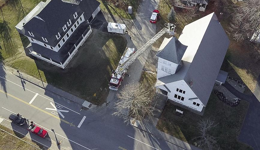 Bartlett Church Weather Vane - wide shot