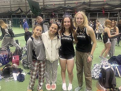 KHS Indoor Track - girls 4X200 relay team