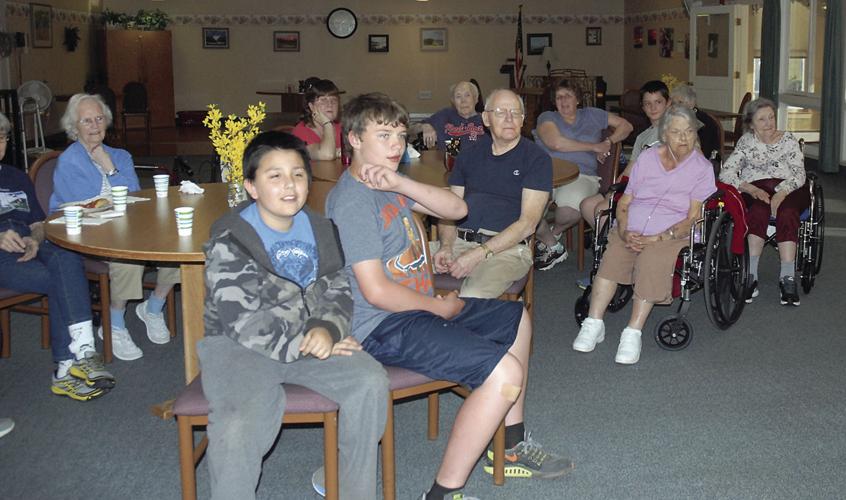 Teen Center visits Fryeburg Health & Residential Care Center