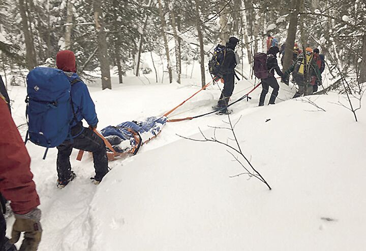 Fish and Game - Hike Safe - winter rescue