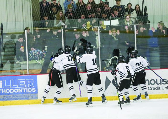 02-04-26 KHS Hockey lane goal celly 2