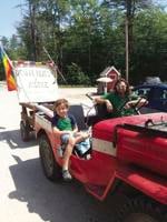 Floating protest in Eaton on Saturday