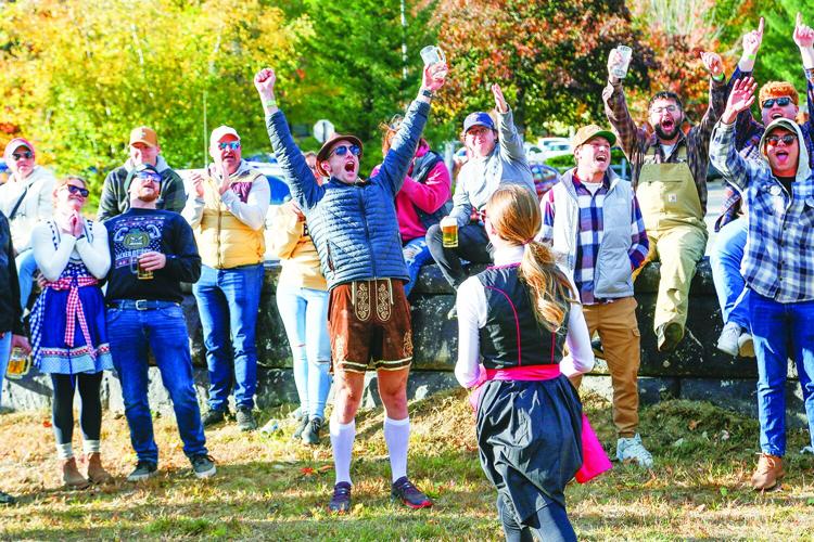 10-12-24 Attitash Oktoberfest keg toss cheers