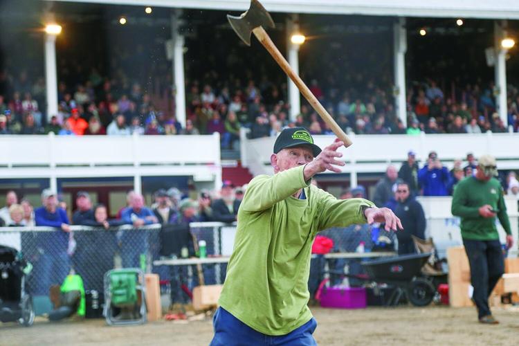 10-05-26 Fryeburg Fair woodsmens ax throw best