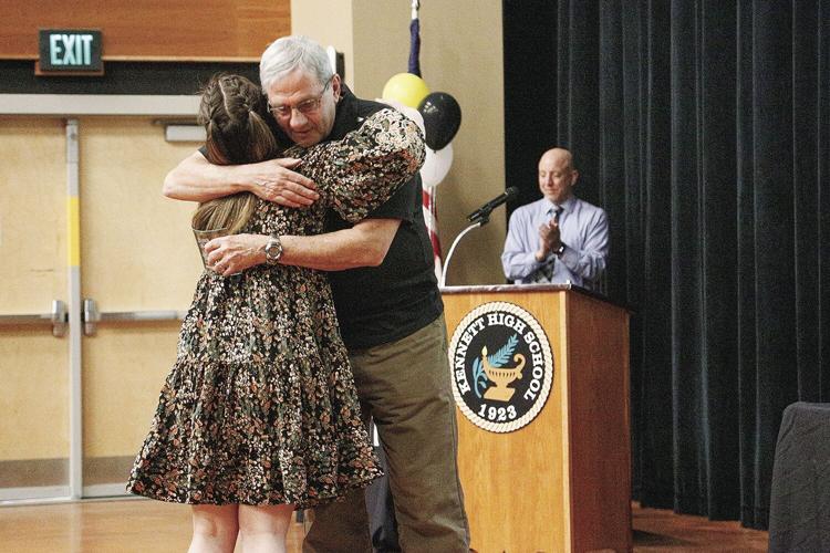 03-15-22 KHS Winter Sports track hug garland