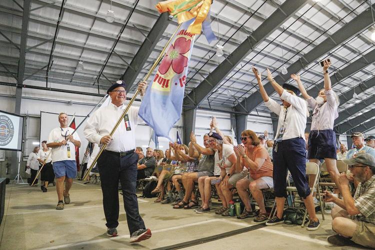 07-23-22 Airstream Rally club flags low cheers
