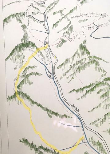 Nordic Tracks - 1978 New Trail and Hall Trail map