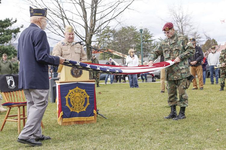 11-11-24 Vets Day folding flag wider