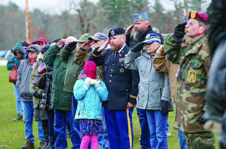 11-11-25 Veterans Day Ceremony taps at attention