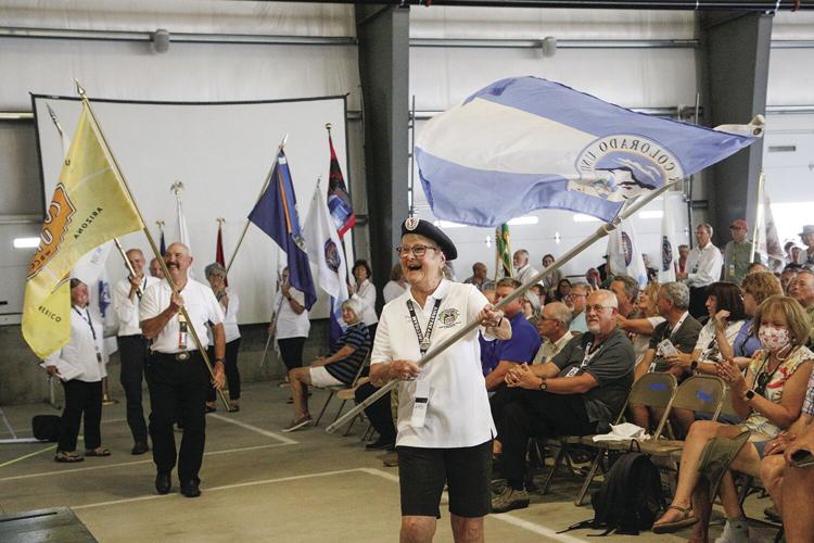 07-23-22 Airstream Rally club flags smiles waving