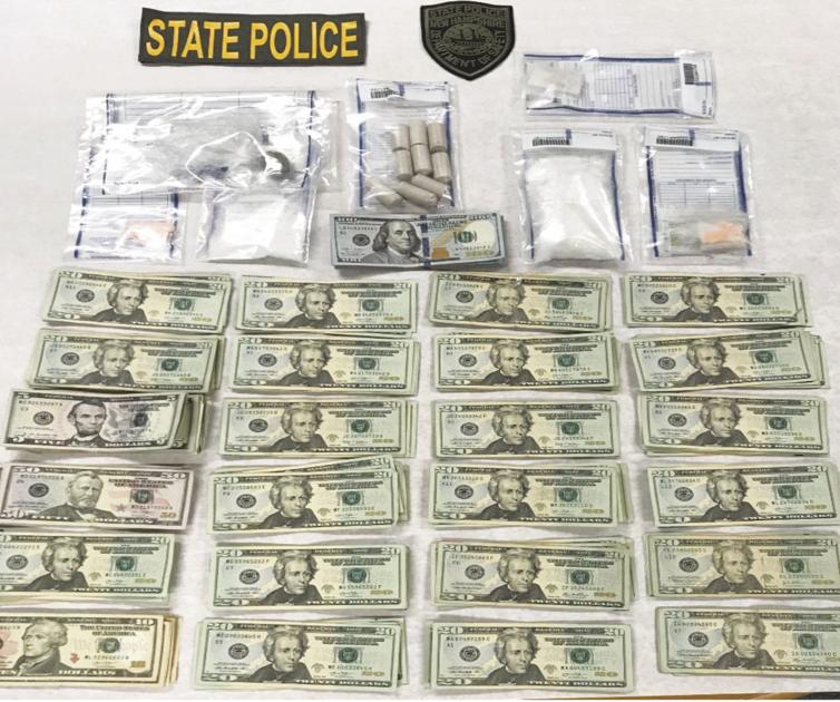 Traffic stop results in seizure of drugs, cash
