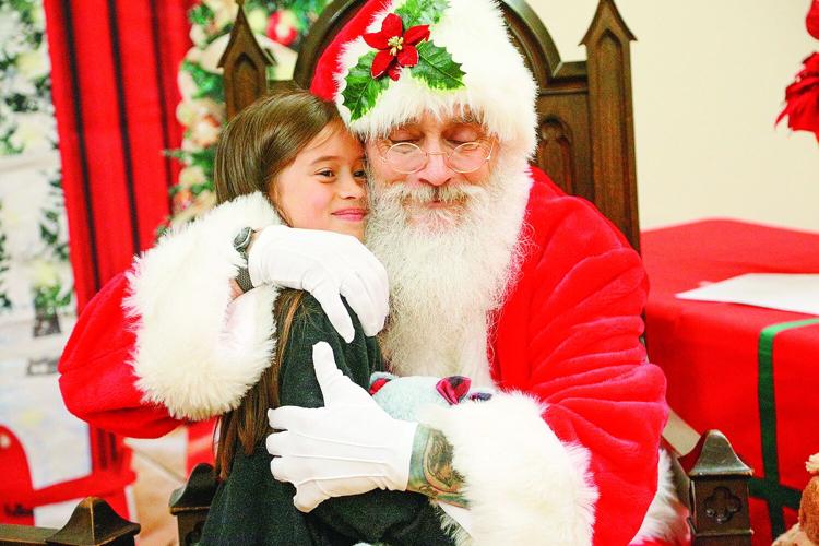 12-02-23 Brown Church Holiday hug with santa