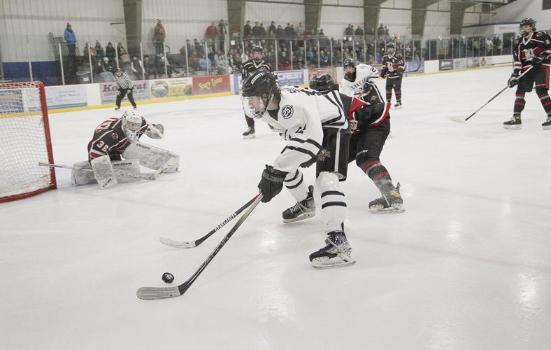 12-28-23 Peter Hall Hockey shaw near goal