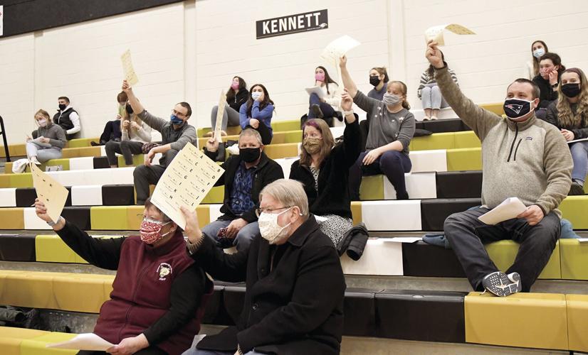 Conway School Deliberative - vote on the bond figure