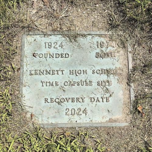 Kennett High Time Capsule - 1974 plaque