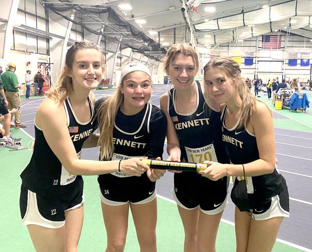 KHS indoor track - Lexi Tuttle, Nora Goodman, Mckayla Dockham and Rylie Walker