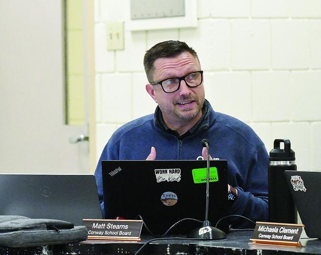 Conway School Board - course scheduling - Matt Stearns