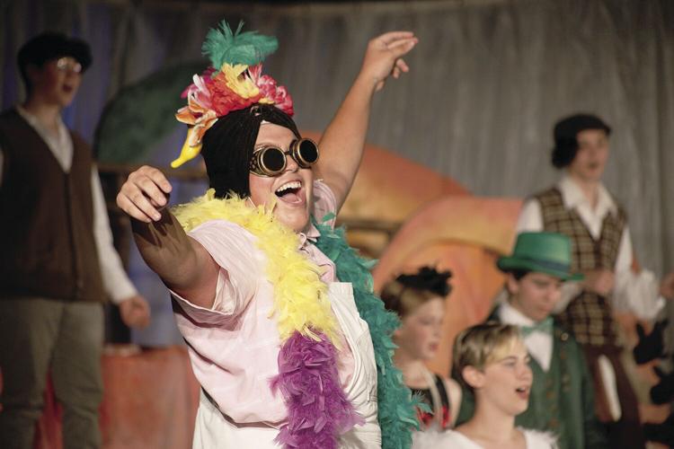 06-24-21 Arts in Motion Giant Peach earthworm pizzazz