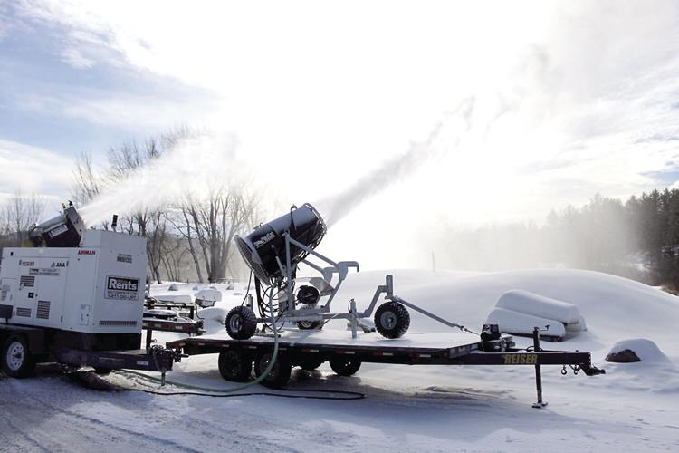 Snowmaking at the Nansen Ski Jump 1