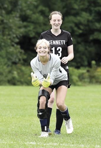 KHS girls soccer beats Plymouth - Sam Habert-Jaques and Emily Kenny