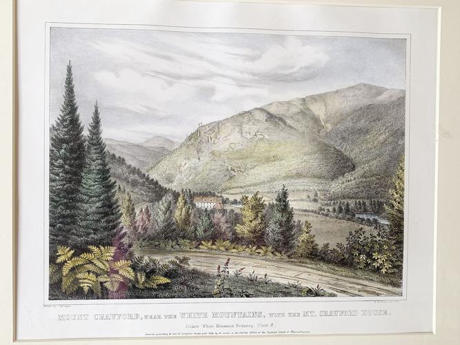 Lithograph of Abel Crawford’s Tavern
