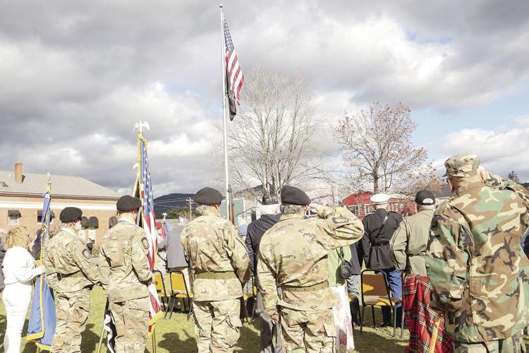 11-11-24 Vets Day honor guard behind