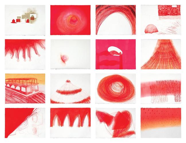 Carrie Scanga, Red Process Drawings