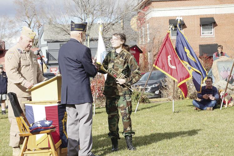 11-11-24 Vets Day recognizing taps player