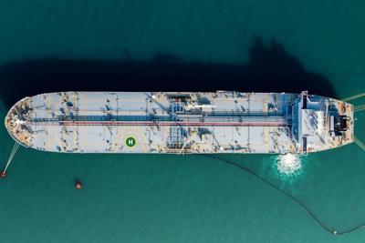 Many oil tankers aren't moving in the Middle East.