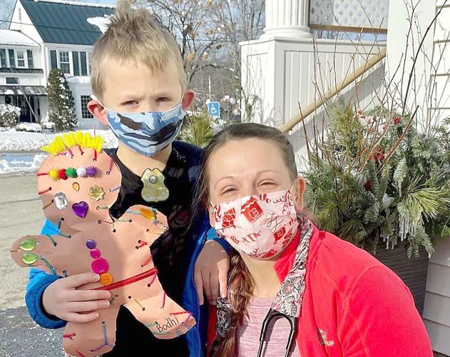 Pine Tree Gingerbread Men - Nicole Stanley and her son Jacoby