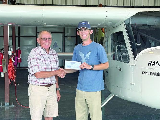 Eastern Slope Aviation Academy - scholarship - Daniel Day with Ed Bergeron
