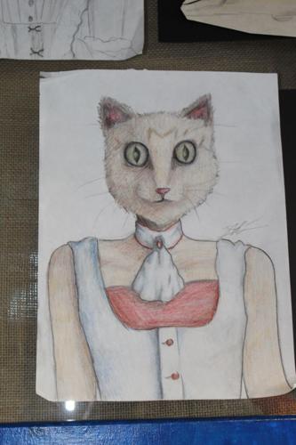 Cat drawing by Sari Centeno