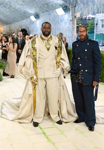 John Imah wears custom Charles Harbison to the 2026 Met Gala, celebrating "Costume Art," at the Metropolitan Museum of Art on May 4, 2026, in New York City.
