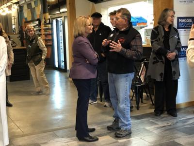 U.S. Sen. Maggie Hassan and Berlin Mayor Paul Grenier