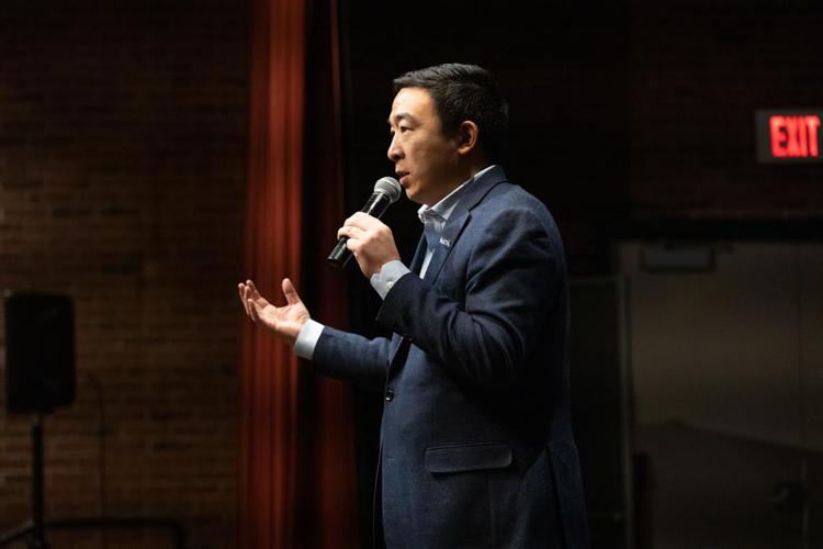 Andrew Yang Campaigns in Conway