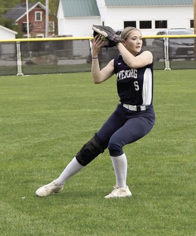 FA Softball - Jilyan Byrne in the outfield