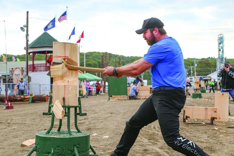 10-05-26 Fryeburg Fair woodsmens standing block side