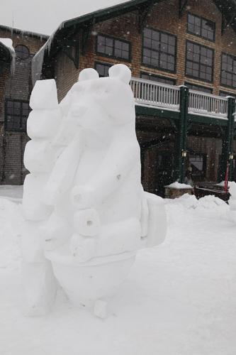01-29-23 Snow Sculpting bear