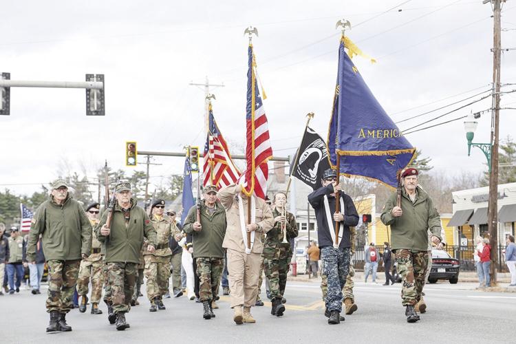 11-11-24 Vets Day color guard parade wide