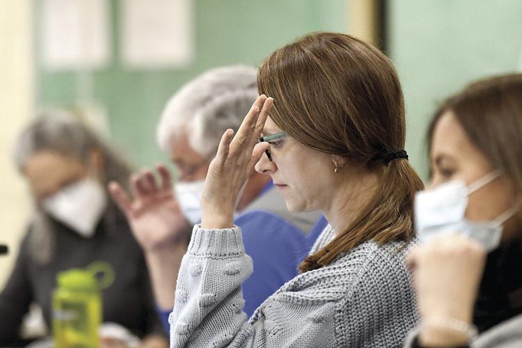 Conway School Board - mask optional - Mosca with Whitelaw and Lyons