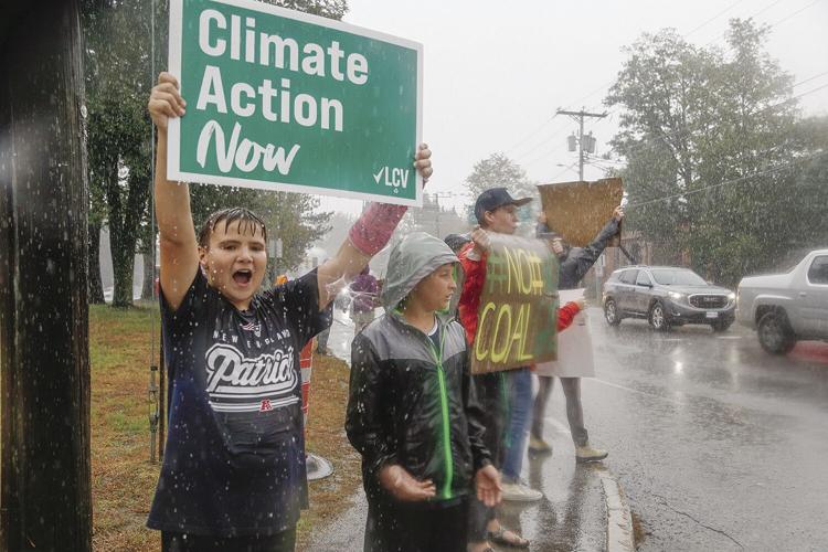 09-24-21 Climate Rally heavy rain shouting