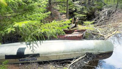 North Country Angling - remote pond canoes