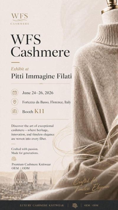 WFS Cashmere Showcases Premium Collections at Pitti Immagine Filati 99 in Florence