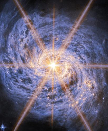 Space scientists unveiled inspiring new picture of a spiral galaxy