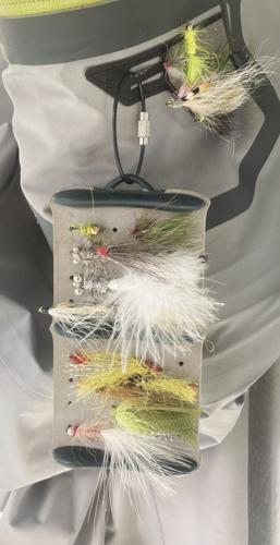 7-23-2022 North Country Angling- fly patch with several flies