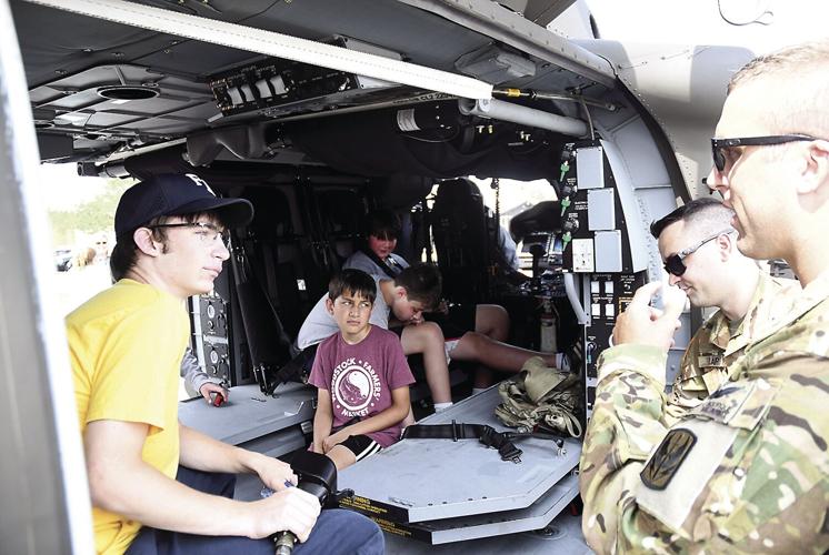 7-20-21 Aviation Camp - Daniel Day and Jack Jarell with Guardsmen