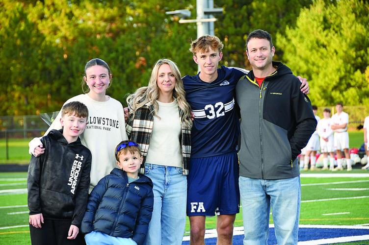 FA Boys Soccer - Senior Match - Ayden Vander Vuer and family