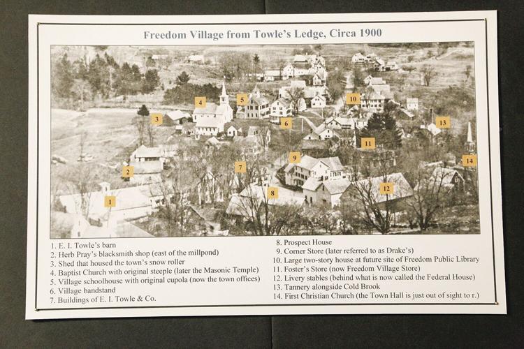 08-02-22 Freedom Historical photo of village with labels