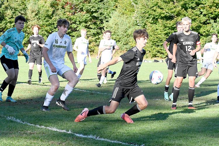 KHS Boys Soccer - Timmy Sprouce on defense