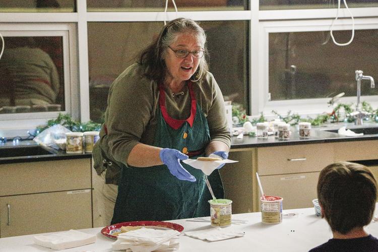 12-19-22 Letters to Santa handing out cookies